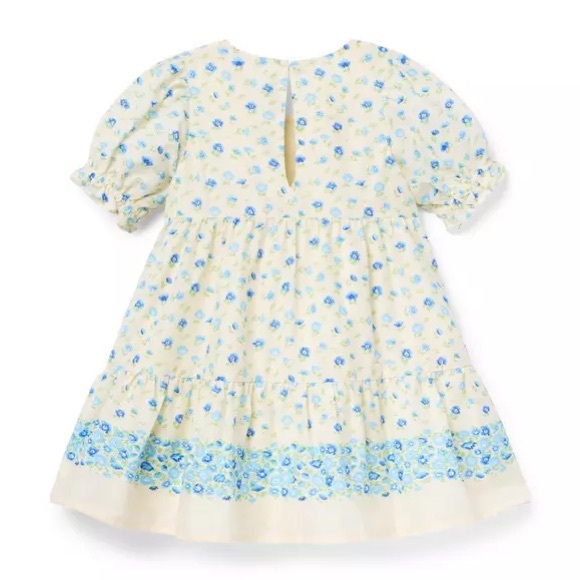 Brand New Janie & Jack Girls Yellow Ditsy Floral Wrap Dress, Size 5, NWT - Picture 2 of 4